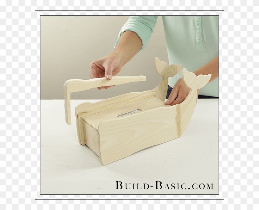 620x620 Diy Tissue Box Cover By Build Basic Plywood, Wood, Person, Human HD PNG Download