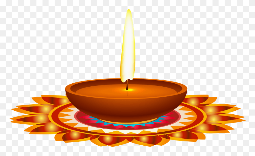 7783x4525 Diya Diwali Vector Free Transparent, Candle, Fire, Flame HD PNG Download