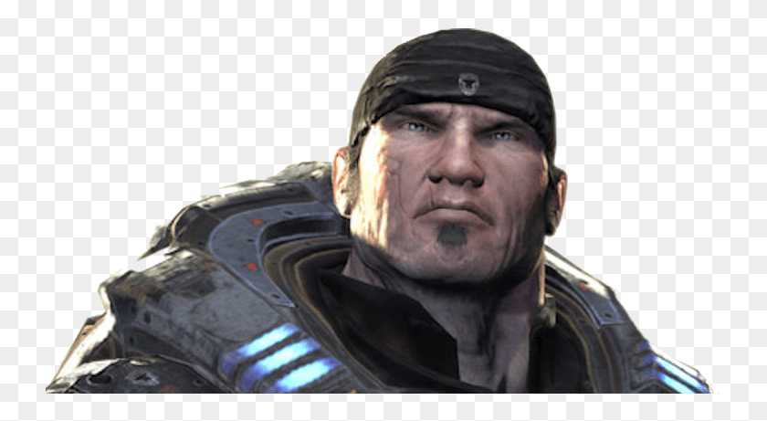 741x401 Dizzy Dom Marcus Marcus Fenix Dave Bautista, Person, Human, Head HD PNG Download