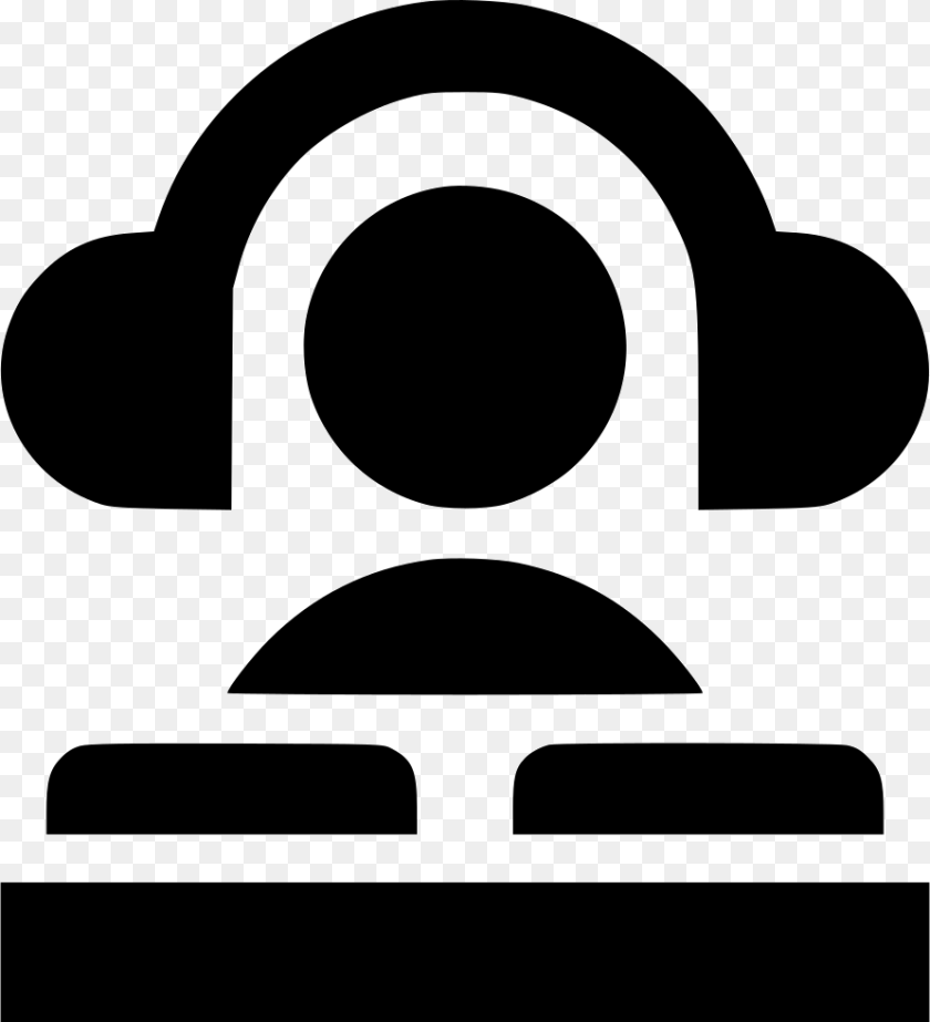 Dj Booth, Stencil, Bulldozer, Machine Sticker PNG