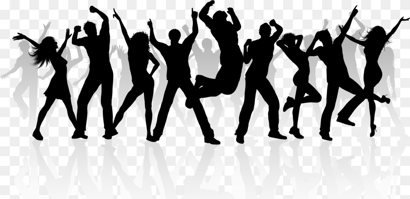 Dj People Dancing Silhouette, Person, Adult, Man, Male Transparent PNG