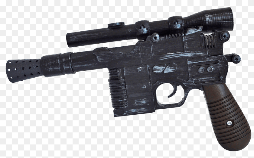 Dl 44 Han Solo Blaster And Holster, Firearm, Gun, Handgun, Rifle Transparent PNG