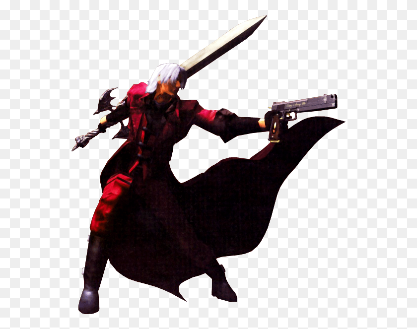 552x603 Dmc Dante Devil May Cry 1, Person, Human, Duel HD PNG Download