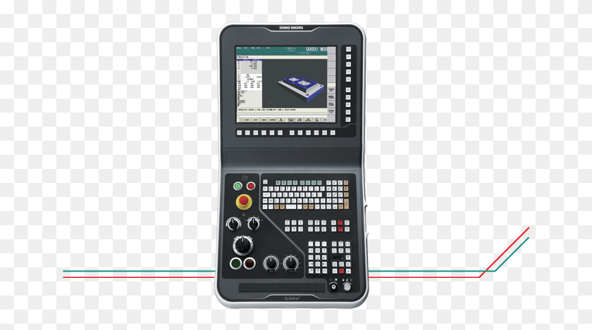 664x409 Descargar Png Dmg Mori Slimline Panel De Control Y Fanuc Para 3D Heidenhain 620 Pulpit, Teléfono Móvil, Electrónica Hd Png