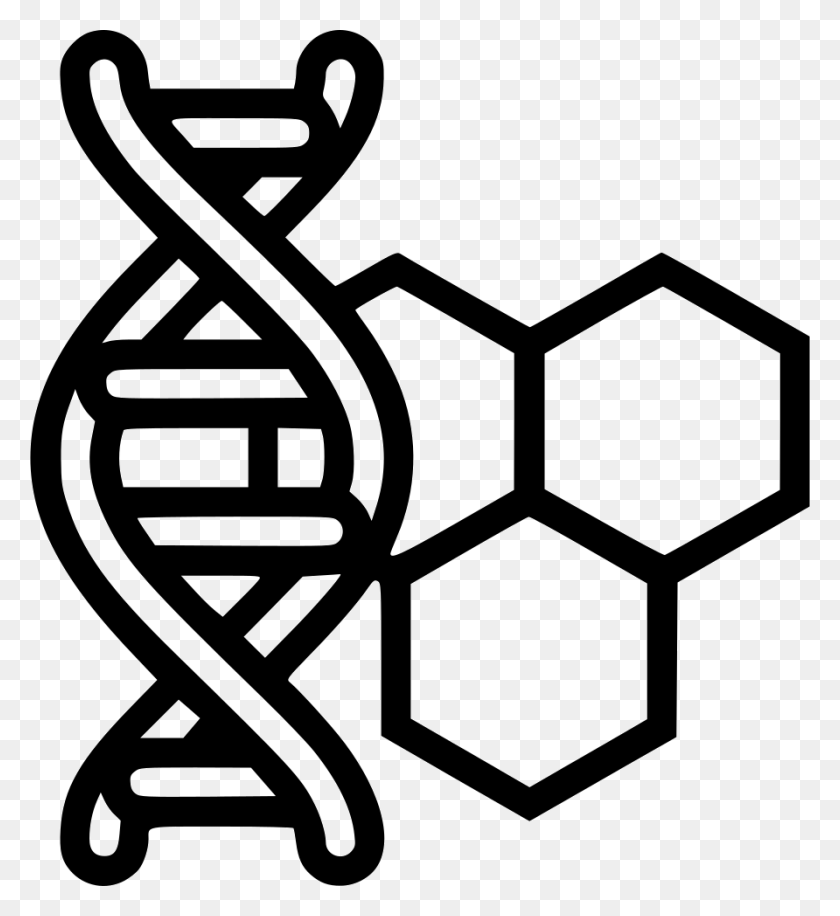 892x980 Dna Icon Dna Magnifying Glass Clipart, Stencil, Alphabet, Text HD PNG Download