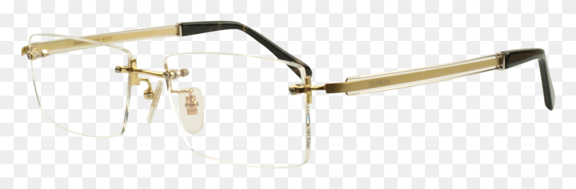 1317x368 Dnrt 9157 Gold Rimless Eyeglasses Transparent Material, Bow, Glasses, Accessories HD PNG Download