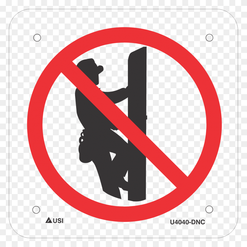 1202x1202 Do Not Climb Utility Poles, Symbol, Road Sign, Sign HD PNG Download