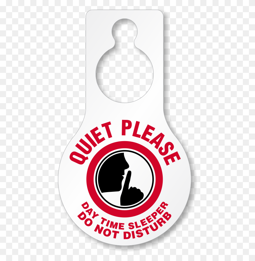 461x800 Do Not Disturb Door Hangers Vinyl Door Hangers Area, Label, Text, Logo HD PNG Download