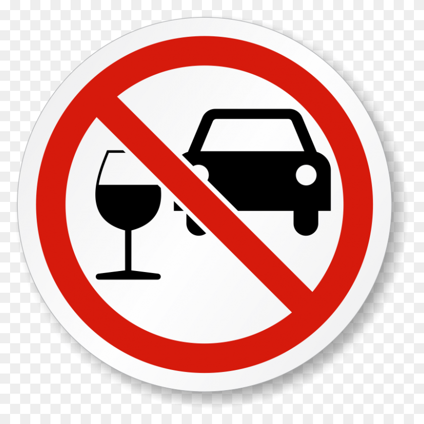 800x800 Do Not Drink And Drive Iso Prohibition Symbol Label Drink And Drive Sign, Road Sign, Glass, Stopsign HD PNG Download
