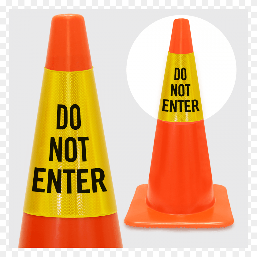 1500x1500 Do Not Enter Cone Collar Sign, Ketchup, Food HD PNG Download
