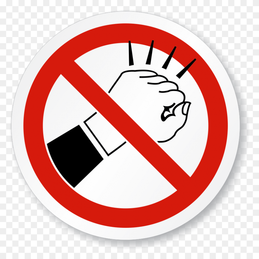 800x800 Do Not Knock Iso Sign Do Not Knock Iso Sign Live Alone Live Happy, Symbol, Road Sign, Stopsign HD PNG Download