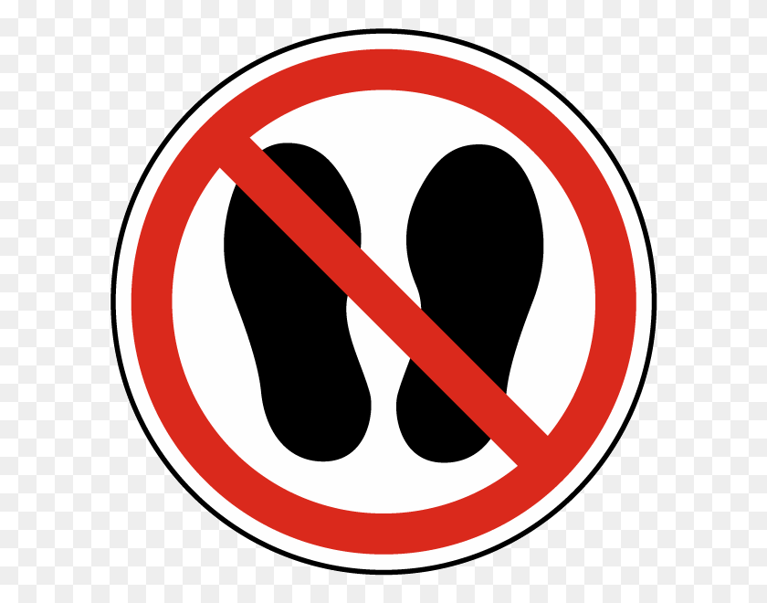 600x600 Do Not Walk Or Stand Here Label Do Not Step Icon, Symbol, Road Sign, Sign HD PNG Download