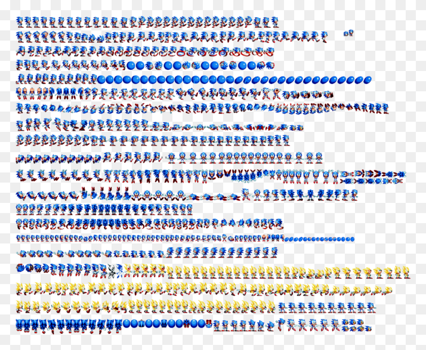 968x783 Do U Need A Transparent Sonic Mania Sprite Sheet By Sonic Mania Sprite Sheet, Text, Rug, Pattern HD PNG Download