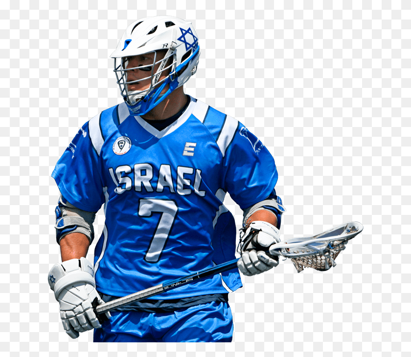 647x671 Do You Have What It Takes To Wear The Blue And White Field Lacrosse, Clothing, Helmet, Person HD PNG Download