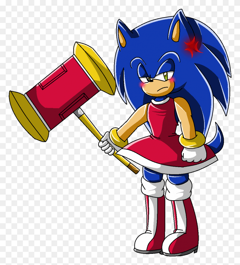 1037x1152 Do You Know Sonic The Hedgehog Sonic The Hedgehog Crossdress, Person, Human, Costume HD PNG Download
