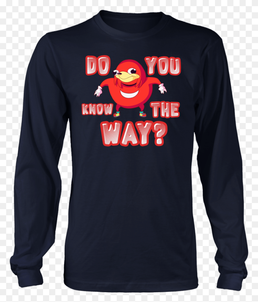806x953 Do You Know The Way Uganda Knuckles Vr Chat Do U Know De Way, Sleeve, Clothing, Apparel HD PNG Download