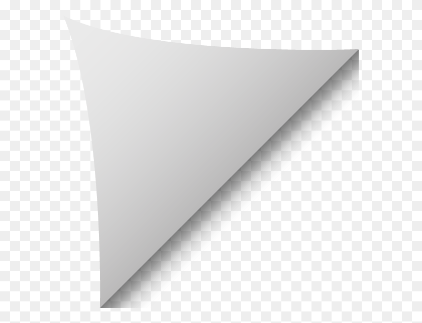 589x583 Dobles De Hoja Folded Paper Edge, Triangle HD PNG Download