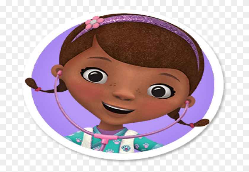 695x522 Doc Mcstuffins Icon, Face, Head, Toy HD PNG Download