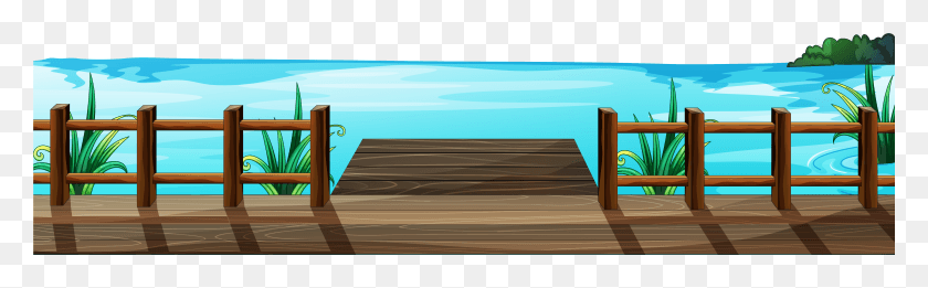5001x1291 Dock Clipart, Tabletop, Furniture, Wood HD PNG Download