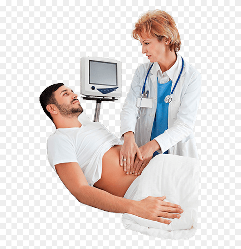 570x810 Descargar Png / Doctor Chequeando Paciente Doctor Amp Paciente, Persona, Humano, Ropa Hd Png