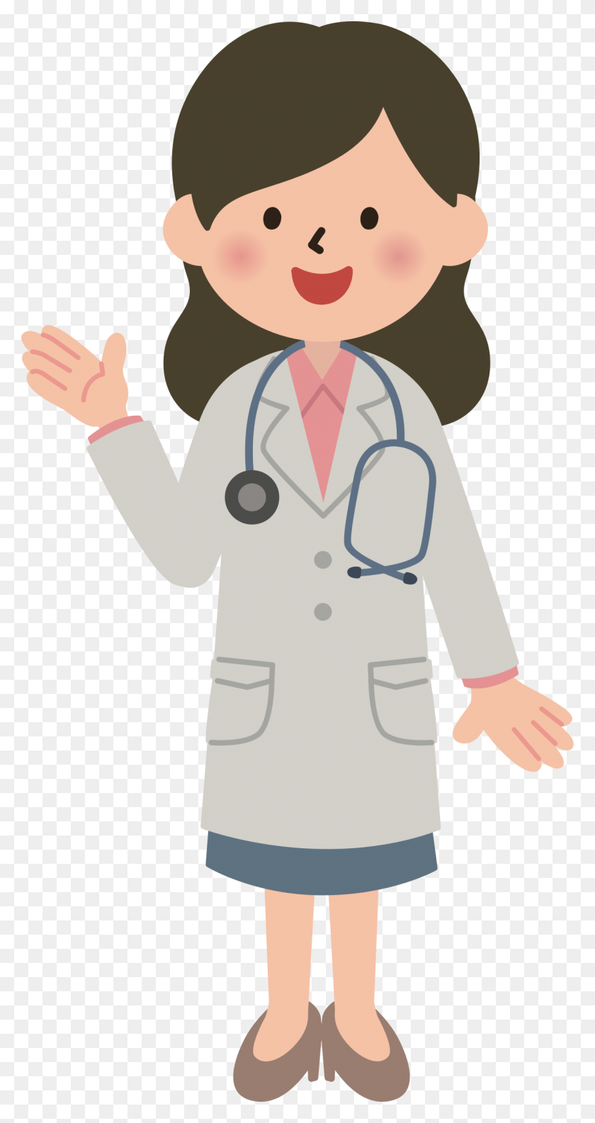 1226x2400 Doctor Clipart Clip Art Female Doctor, Clothing, Apparel, Person HD PNG Download
