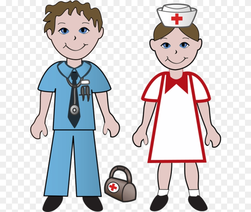 640x708 Doctor Free Clip Art Of Doctors And Nurses Nurse Clipart Doctor And Nurse Clipart, Baby, Person, Face, Head Sticker PNG