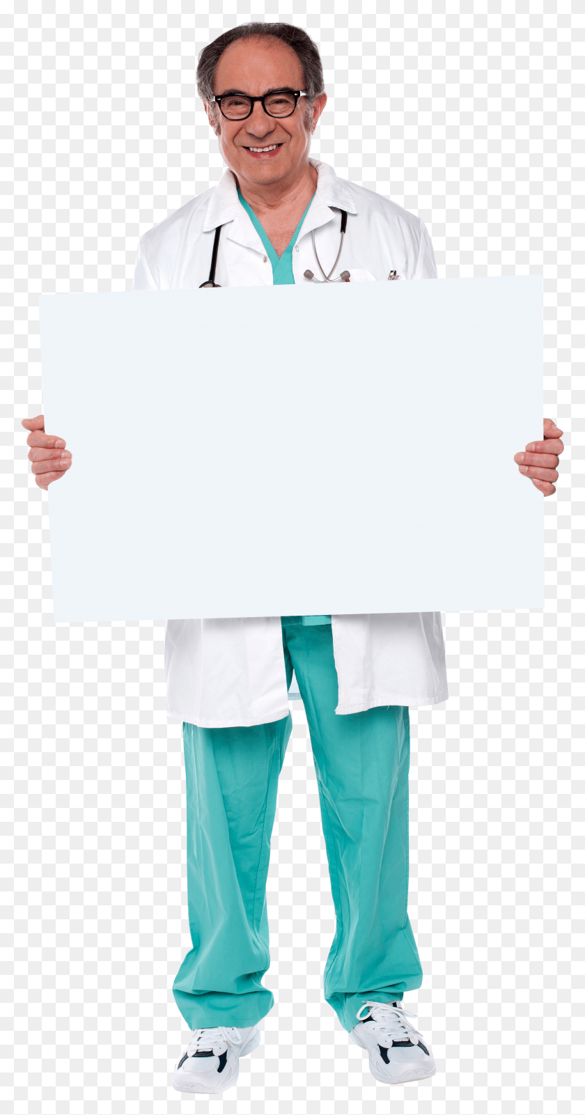 2235x4417 Doctor Holding Banner Neck Manipulation Chiropractic And Stroke, Person, Human, White Board HD PNG Download