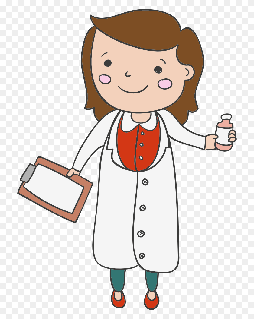 726x998 Doctor Medicine Cartoon Background, Person, Human, Chef HD PNG Download