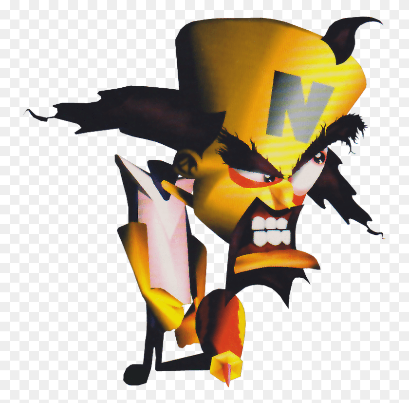 750x767 Descargar Png Doctor Neo Cortex, Doctor Neo Cortex From The Crash, Paper, Origami Hd Png