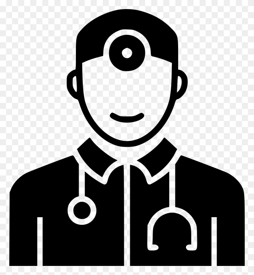 900x980 Doctor Physician Medicine Hospital Specialist Icon Icono De Medico, Stencil, Symbol, Face HD PNG Download