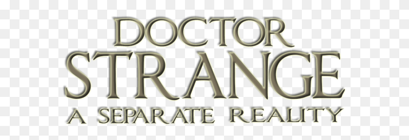 585x229 Doctor Strange Logo Tan, Text, Label, Alphabet HD PNG Download