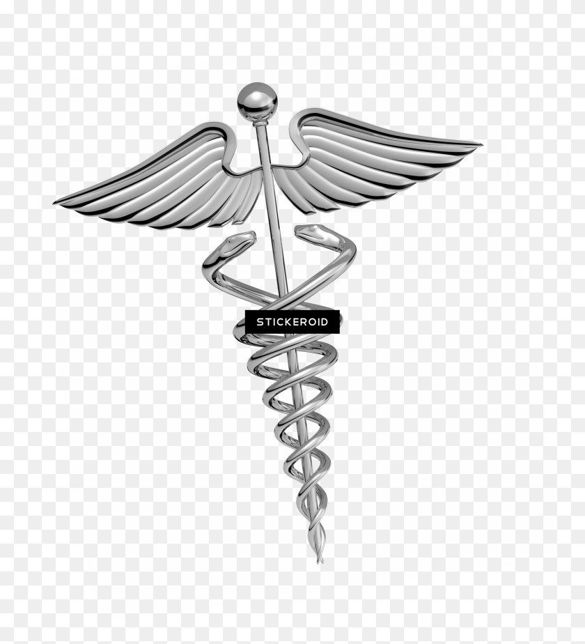 2065x2289 Descargar Png Doctor Símbolo Caduceo Simbolo De Los Medicos, Grifo Del Fregadero, Emblema, Espiral Hd Png