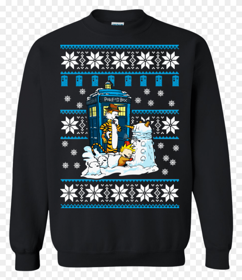 979x1143 Doctor Who Calvin Dalek Christmas Sweater Sweater, Clothing, Apparel, Sleeve HD PNG Download