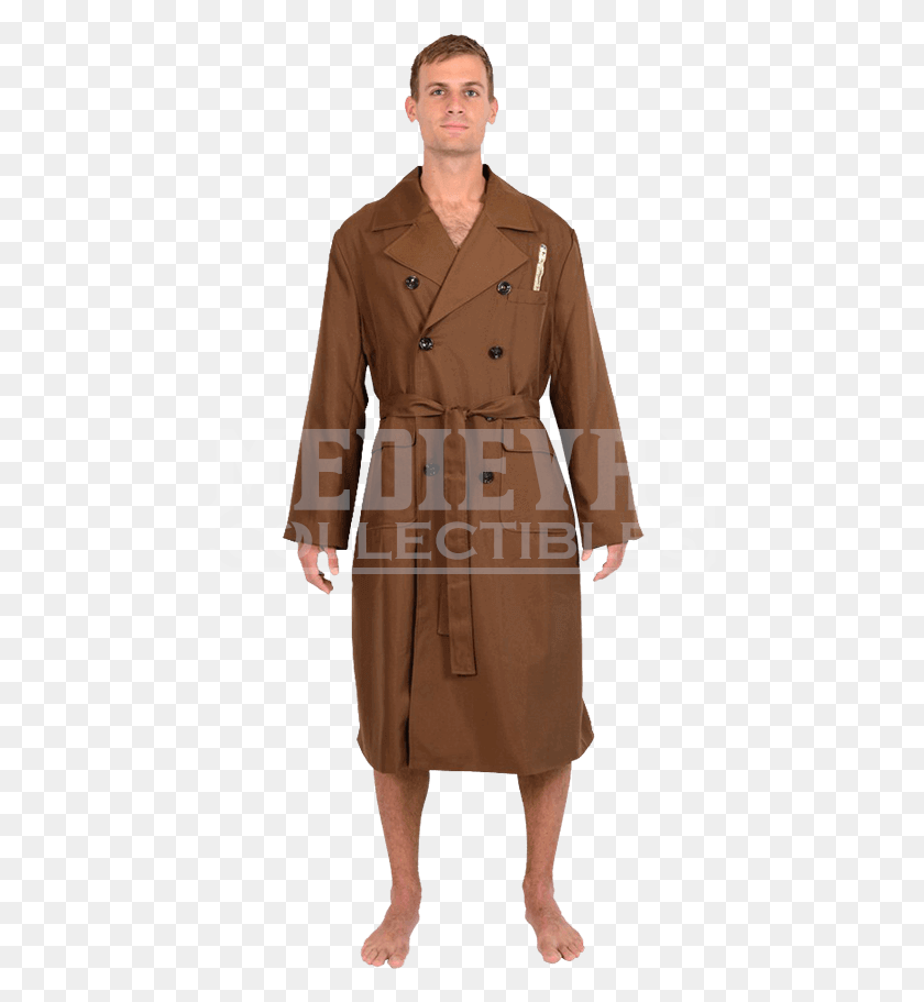 462x851 Doctor Who Tenth Doctor Trench Coat Robe 10th Doctor Trench Coat, Clothing, Apparel, Overcoat HD PNG Download