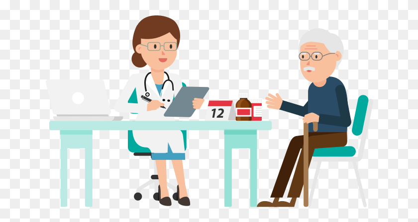 660x387 Doctor With Patient Cartoon Doctor And Patient Cartoon, Person, Human, Clothing HD PNG Download