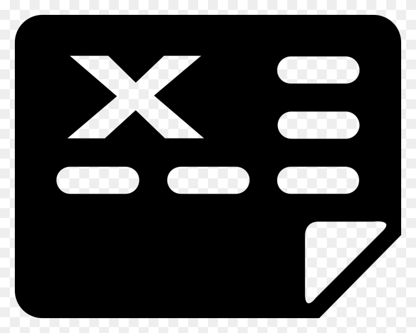 980x770 Документ Excel Комментарии, Символ, Крест, Логотип Hd Png Скачать