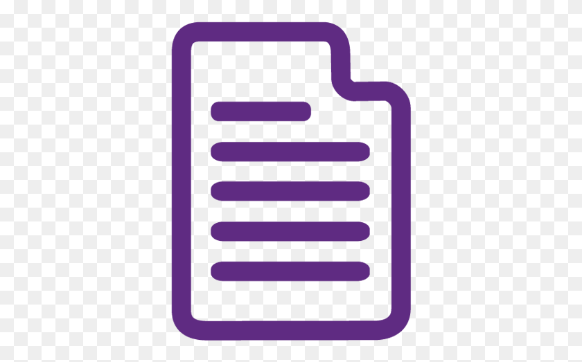348x463 Document Icon To Show More Documents Are Available Documents Icon Purple, Word, Text, Crowd HD PNG Download