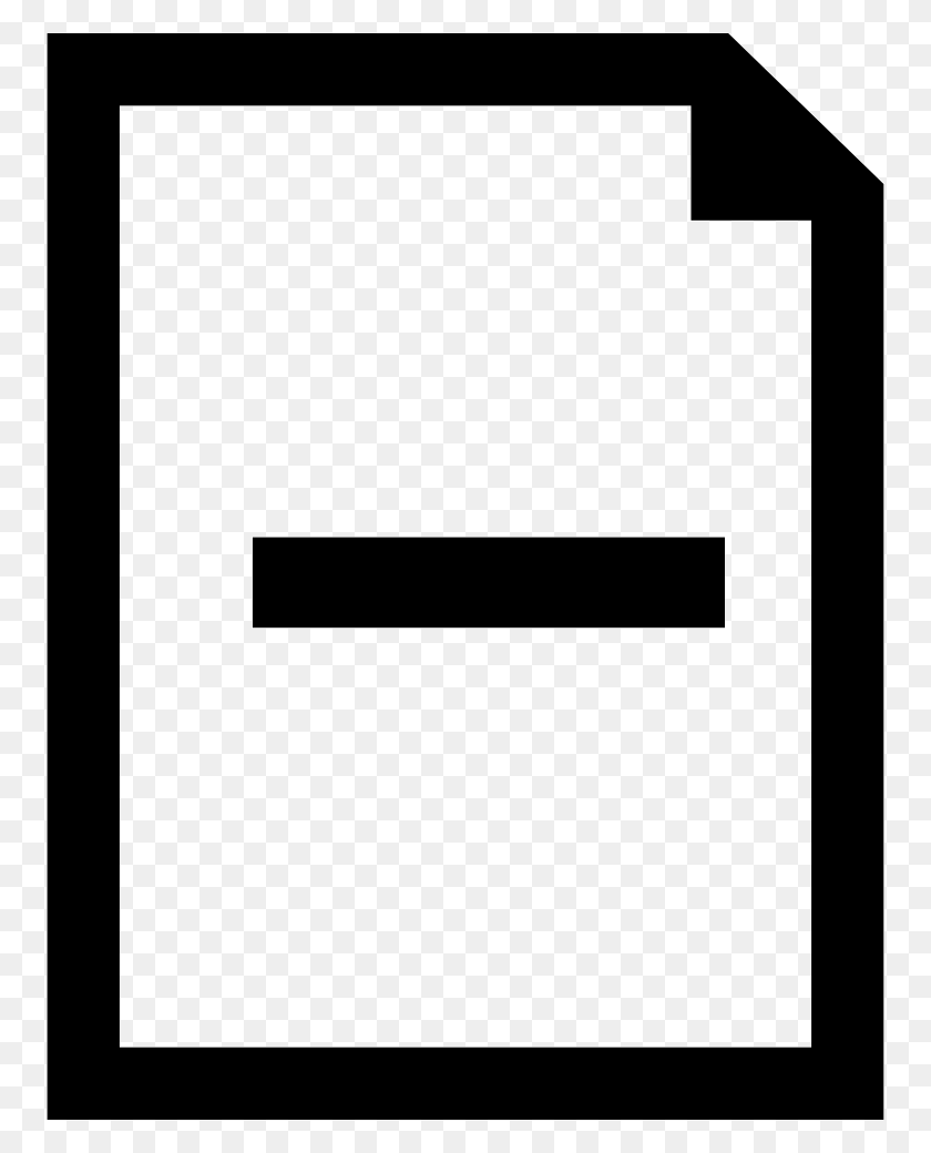 756x980 Document With Minus Sign, Text, Number, Symbol HD PNG Download