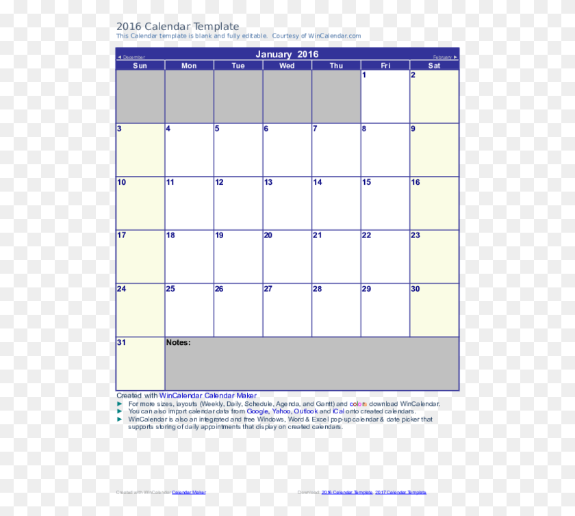 Custom Printable Calendar Docx