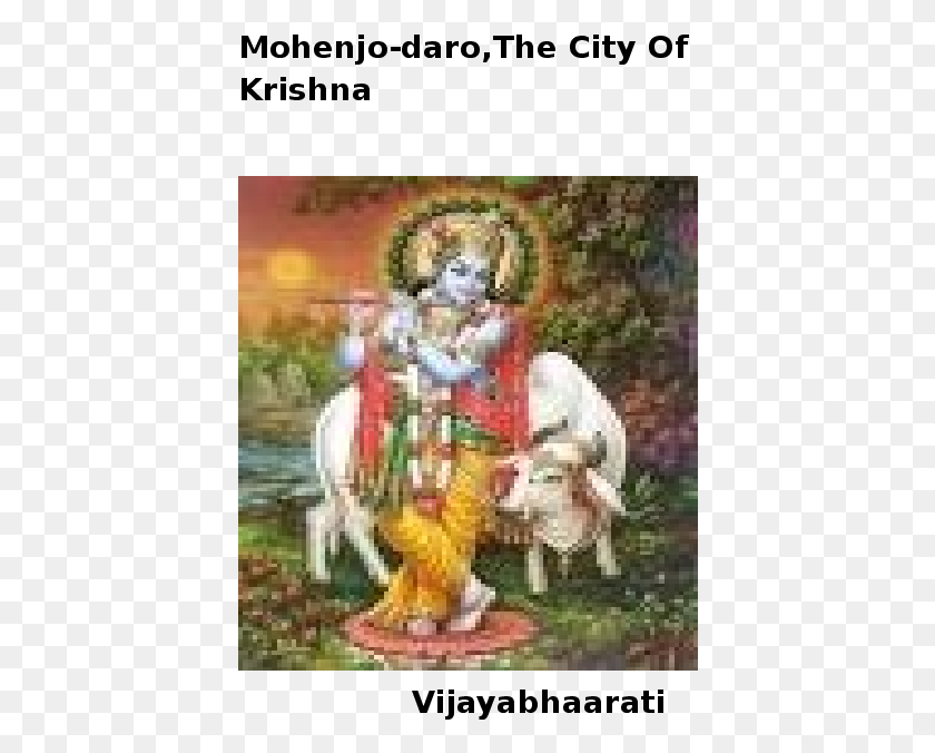 414x616 Docx Lord Krishna With Cow, Festival, Crowd HD PNG Download