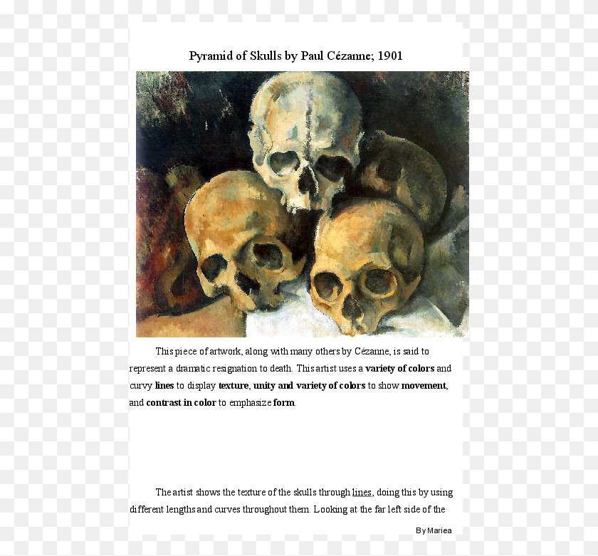 478x721 Docx Pyramid Of Skulls Cezanne, Soil HD PNG Download