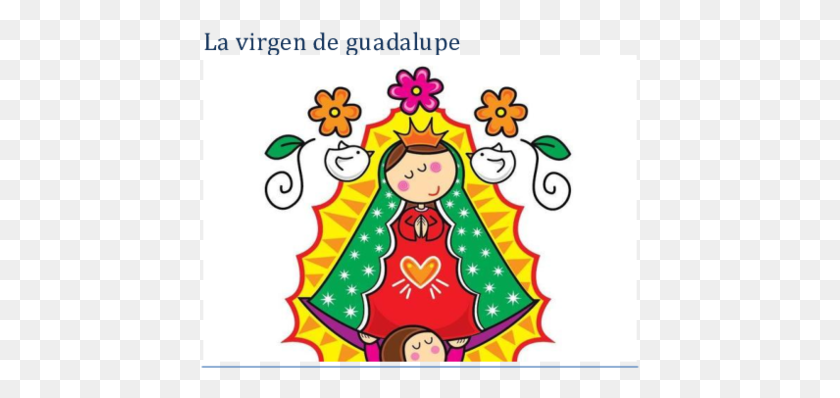 439x338 Docx Virgen De Guadalupe Dibujo, Tree, Plant, Ornament HD PNG Download