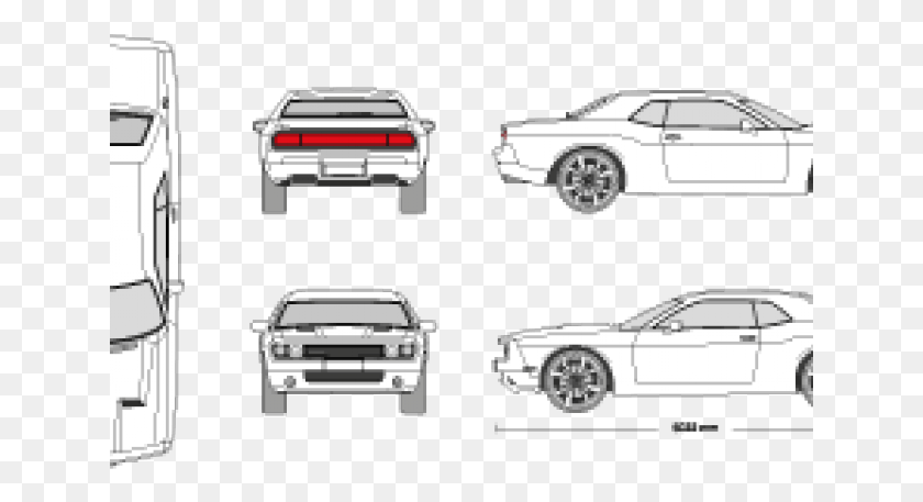 641x397 Dodge Challenger Clipart Dodge Charger First Generation Ford Mustang, Bumper, Vehicle, Transportation HD PNG Download