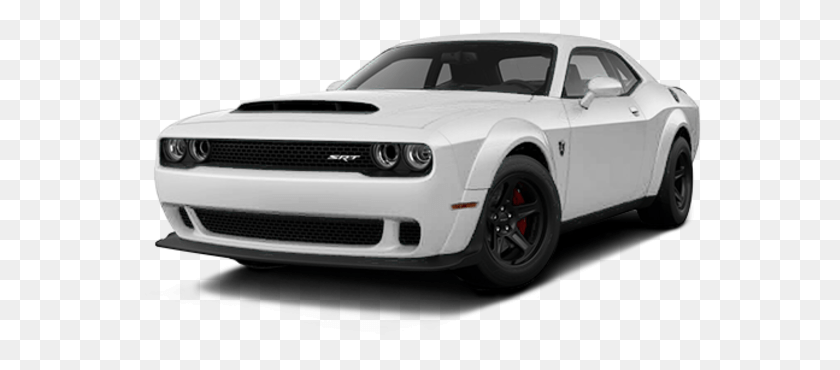 563x310 Dodge Demon Dodge Challenger 2019 Белый, Спортивный Автомобиль, Автомобиль, Автомобиль Hd Png Скачать