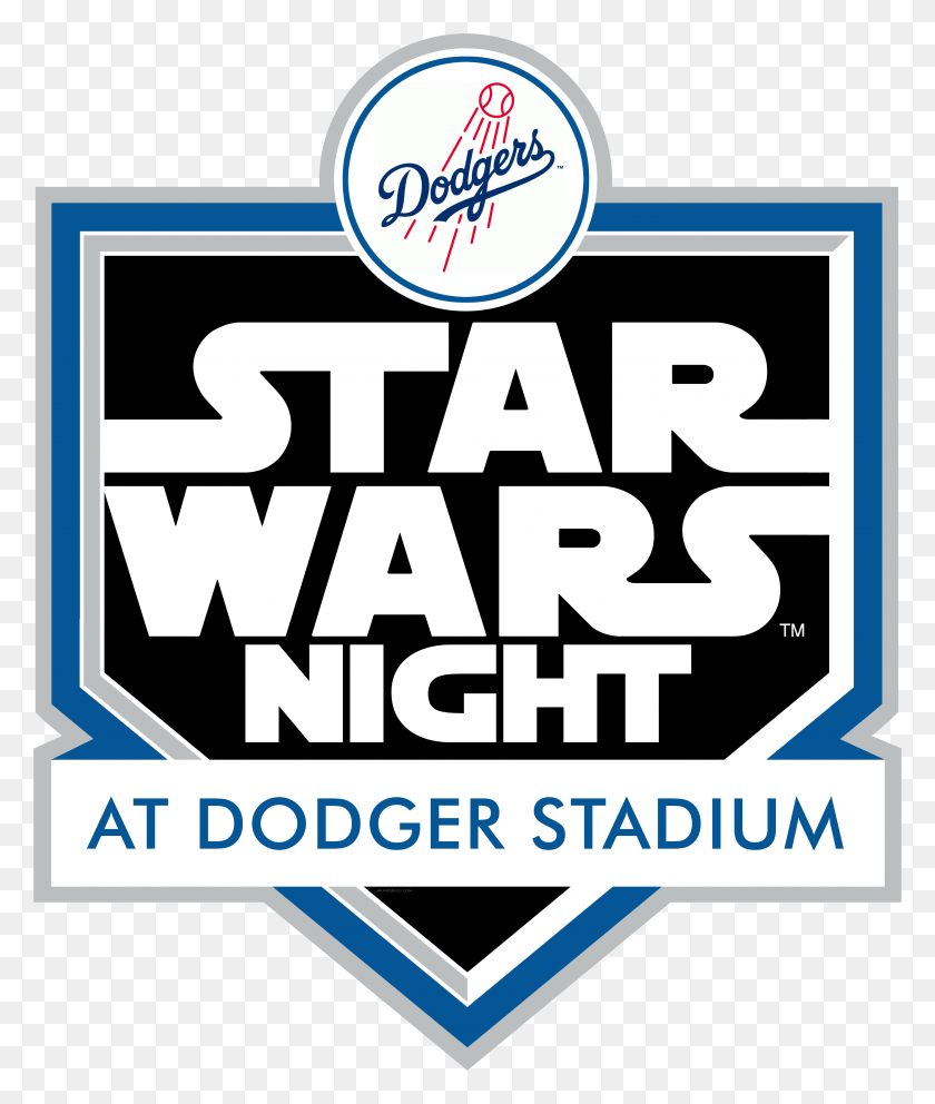 3431x4104 Dodgers Logo Dodgers The Star Wars, Label, Text, Sticker HD PNG Download