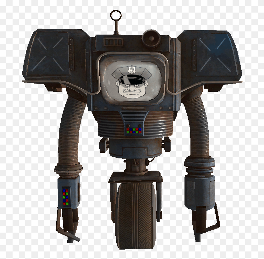 705x764 Does Anyone Have The Picture Of Just That Securitron Fallout New Vegas Robot, Toy, Machine HD PNG Download