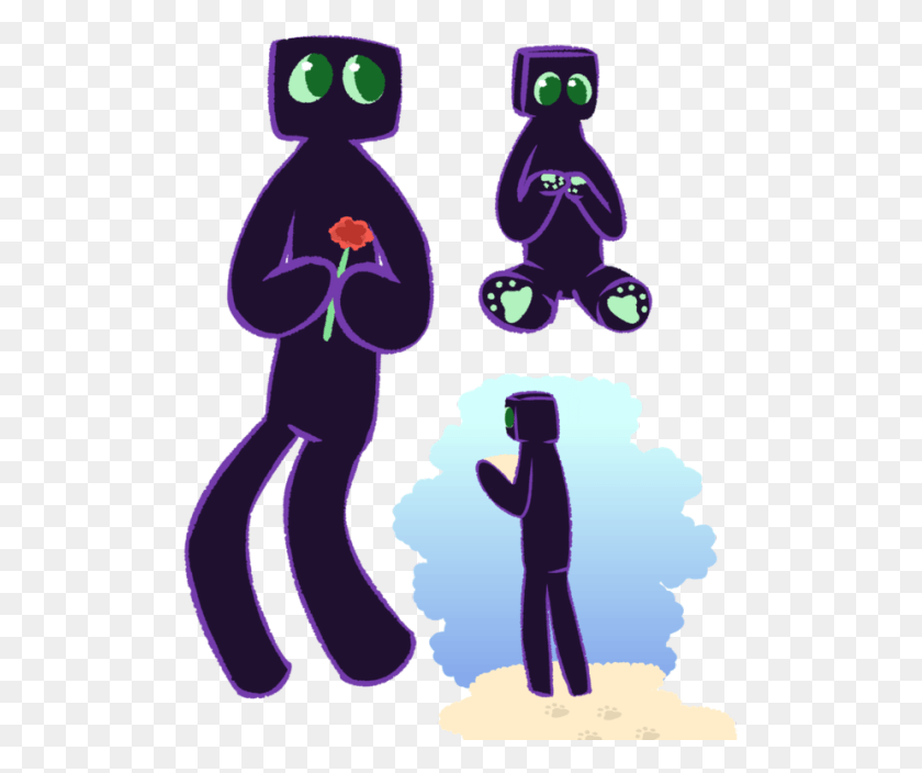 507x644 Does This Count As An Oc Its Just An Enderman But Green Cartoon, Poster, Advertisement, Person HD PNG Download