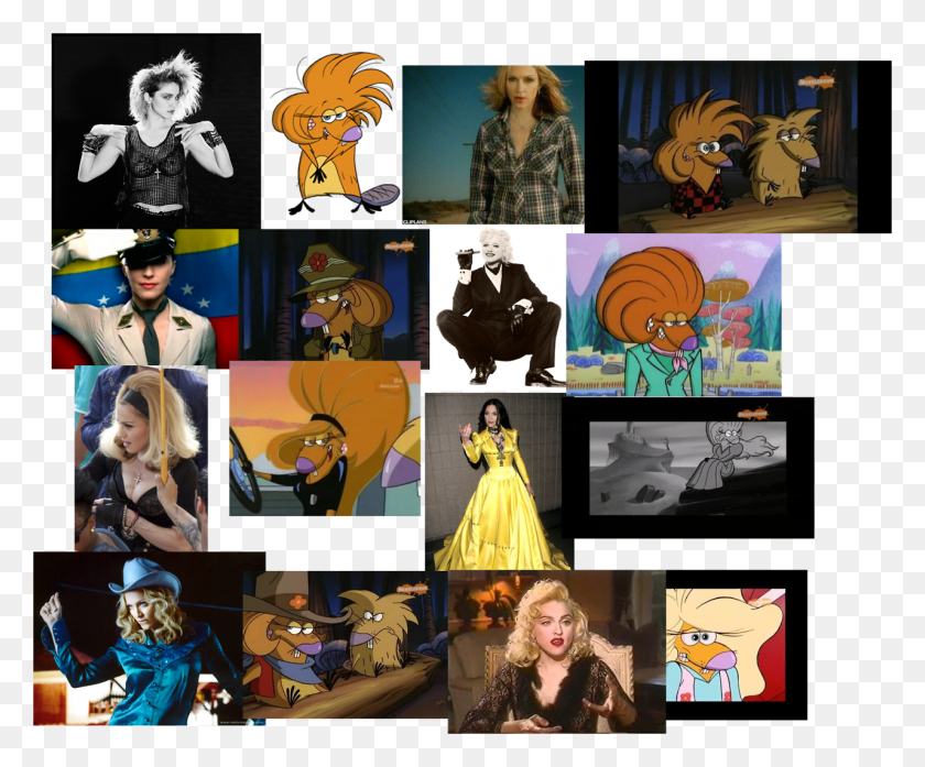 1280x1046 Does Treeflower From The Angry Beavers Make Anyone Madonna Music, Collage, Poster, Advertisement HD PNG Download