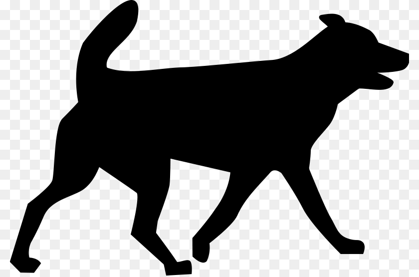 Dog, Gray Sticker PNG