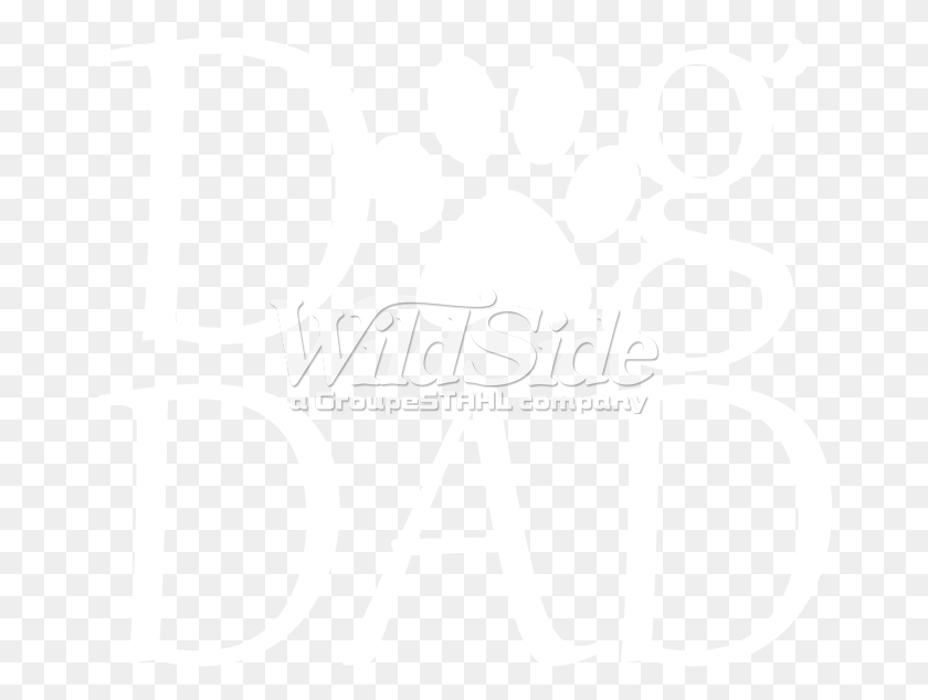 666x574 Dog Dad With Paw Illustration, Label, Text, Stencil HD PNG Download